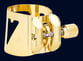 Vandoren Optimum Gold Gilded Ligature and Metal Cap Set Alto Saxophone
